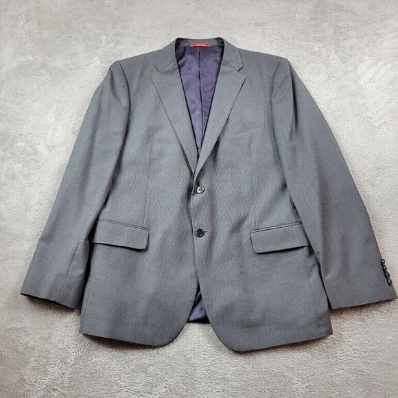 Ermenegildo Zegna Blazer Mens 44R Gray Wool Suit Jacket Casual Saks Fifth Avenue - Picture 1 of 16